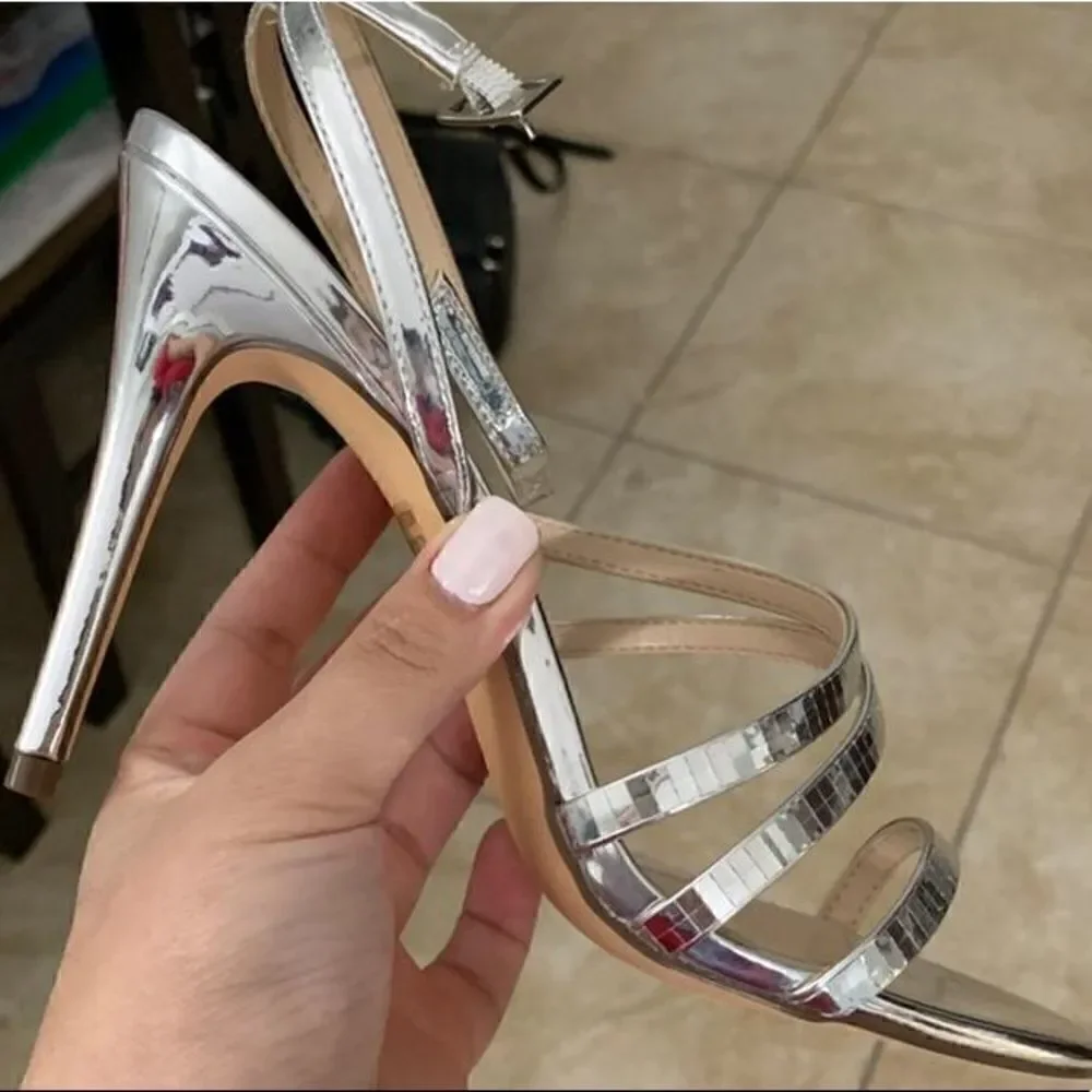 NINA CHELAN SANDAL in Silver Mirror - Picture 7 of 8